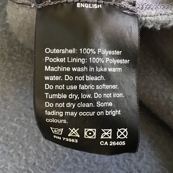 Helly Hansen Men's Full Zip Fleece Jacket Sweatshirt Grey Medium - Picture 4 of 15